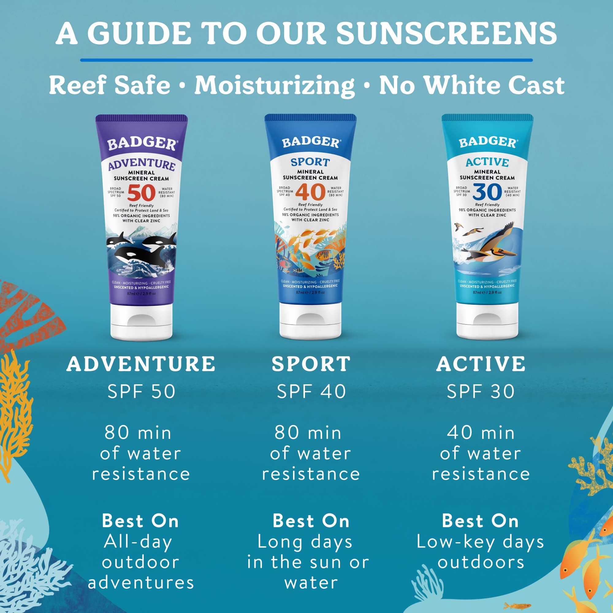 Badger Mineral Sunscreen Cream SPF 30, Zinc Oxide Sun Care