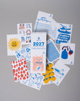 2027 Tear-off Postcard Illustrated Calendar