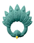 Natural rubber Teether Peacock - Green