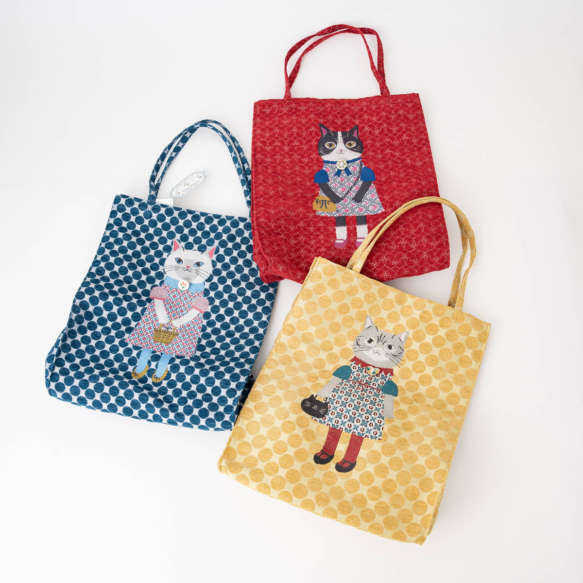 Kusuguru "Honey Bean Princes" Jacquard Tote Premium Chenille