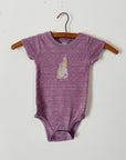 New Hampshire Baby Bodysuit - Purple