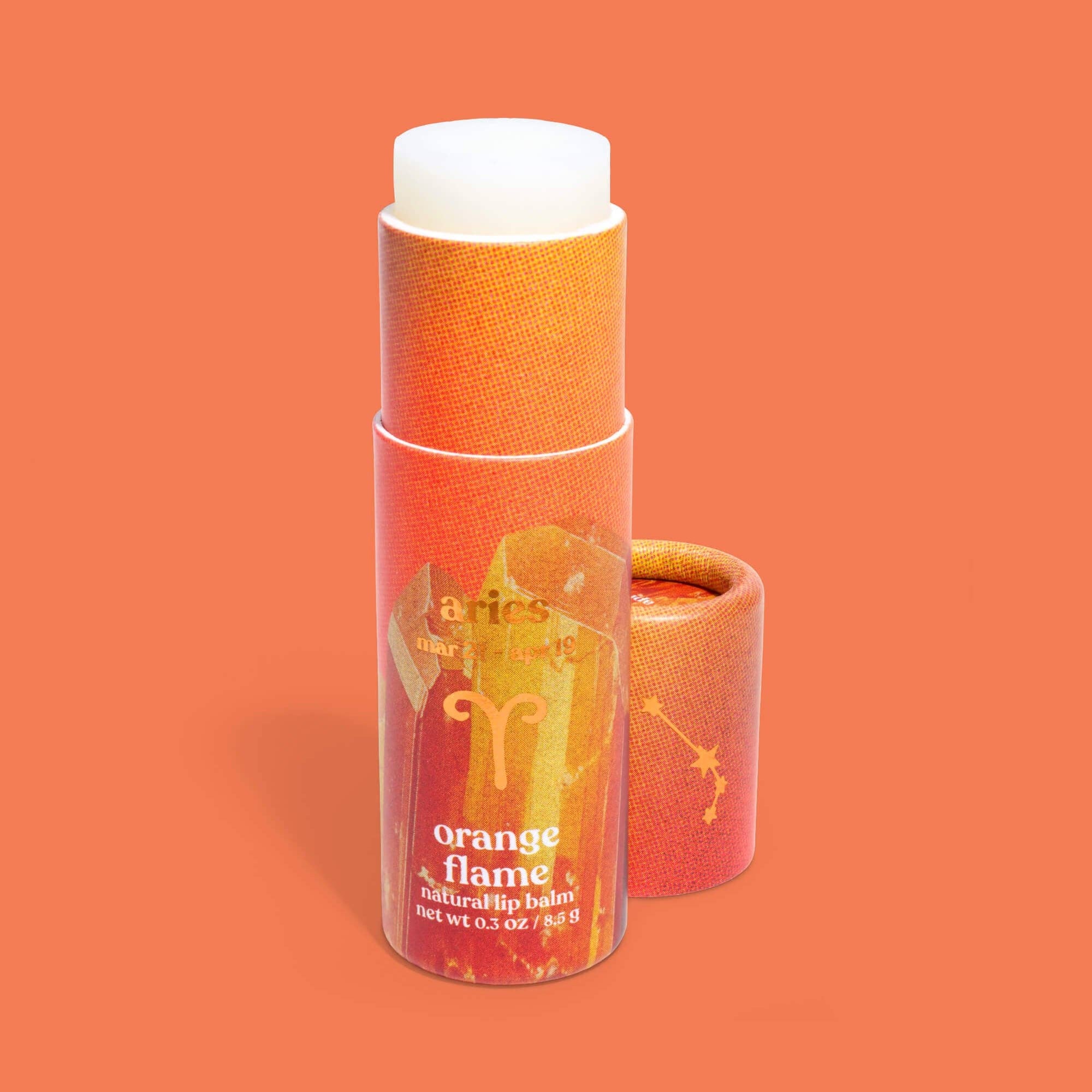 Lip Balm, Zodiac, Aries Orange Flame