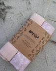 Muslin Cloth 2-pack Powder. One Leaf, One Solid