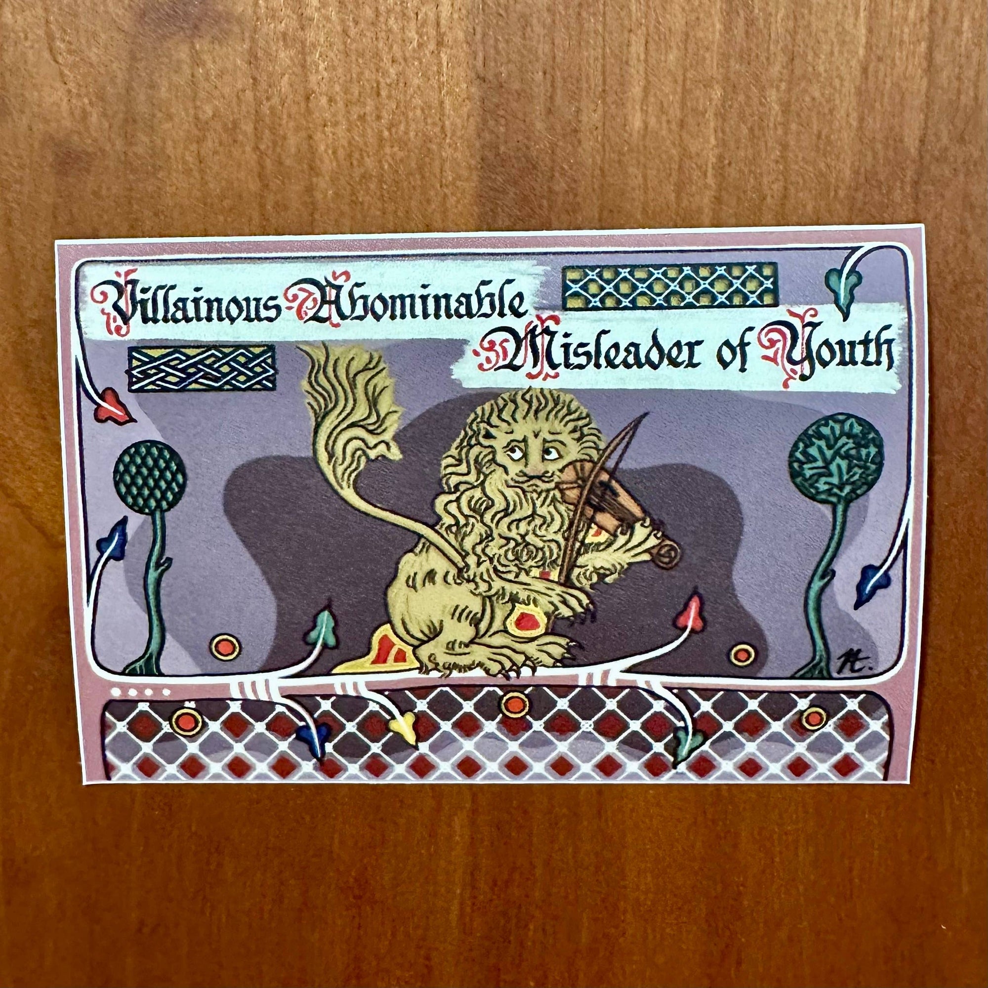 Misleader of Youth (Shakespeare) - Medieval Sticker