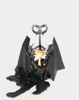Black Bat Candle with skeleton. Creepy Cute Decor by Pyropet