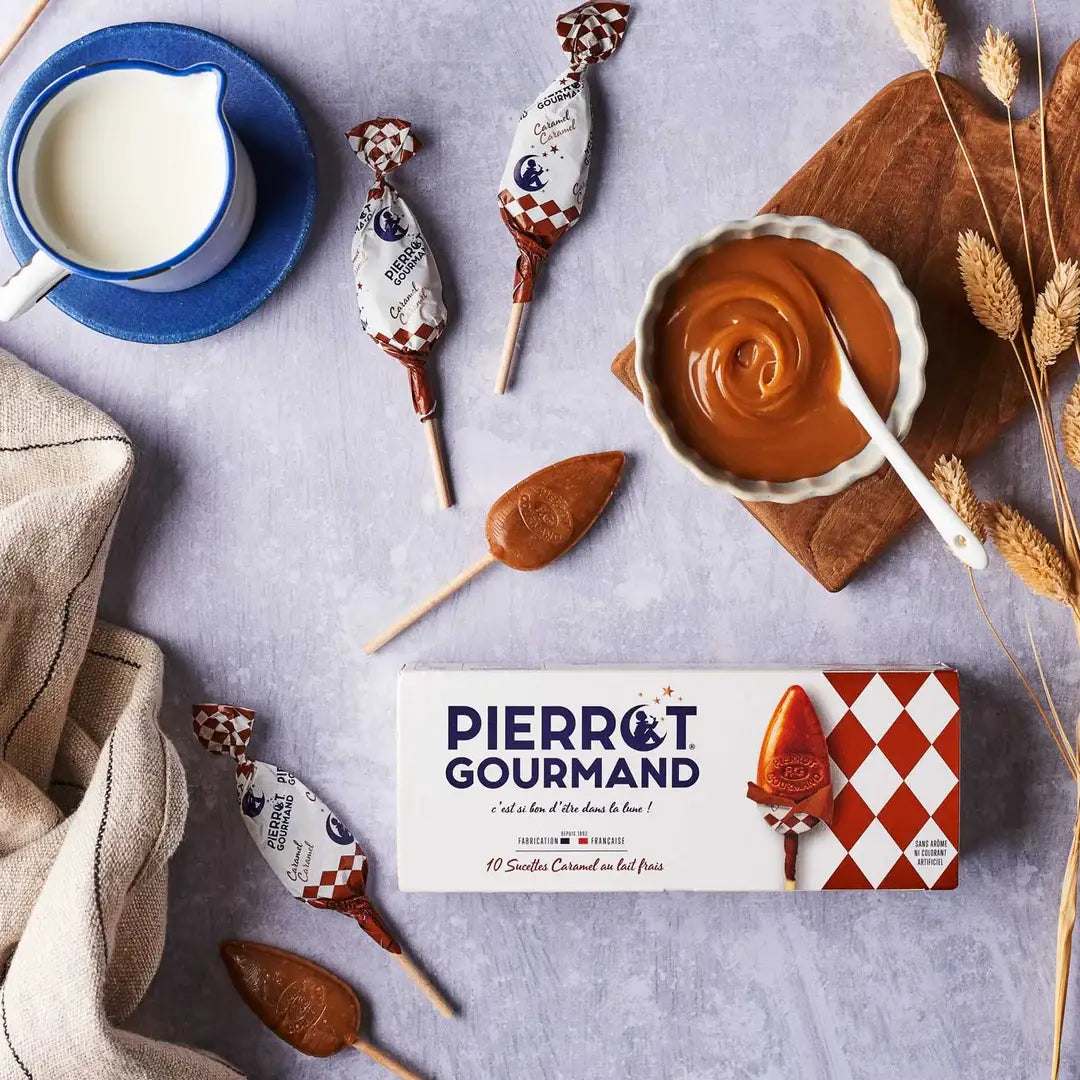 Pierrot Gourmand Milk Caramel Lollipops