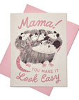 Mama Possum - Risograph Mother's Day Card