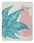 Fern Cat - Risograph Print