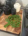 Fox Run Artichoke Trivet For Hot Dishes, 9" x 7.25"