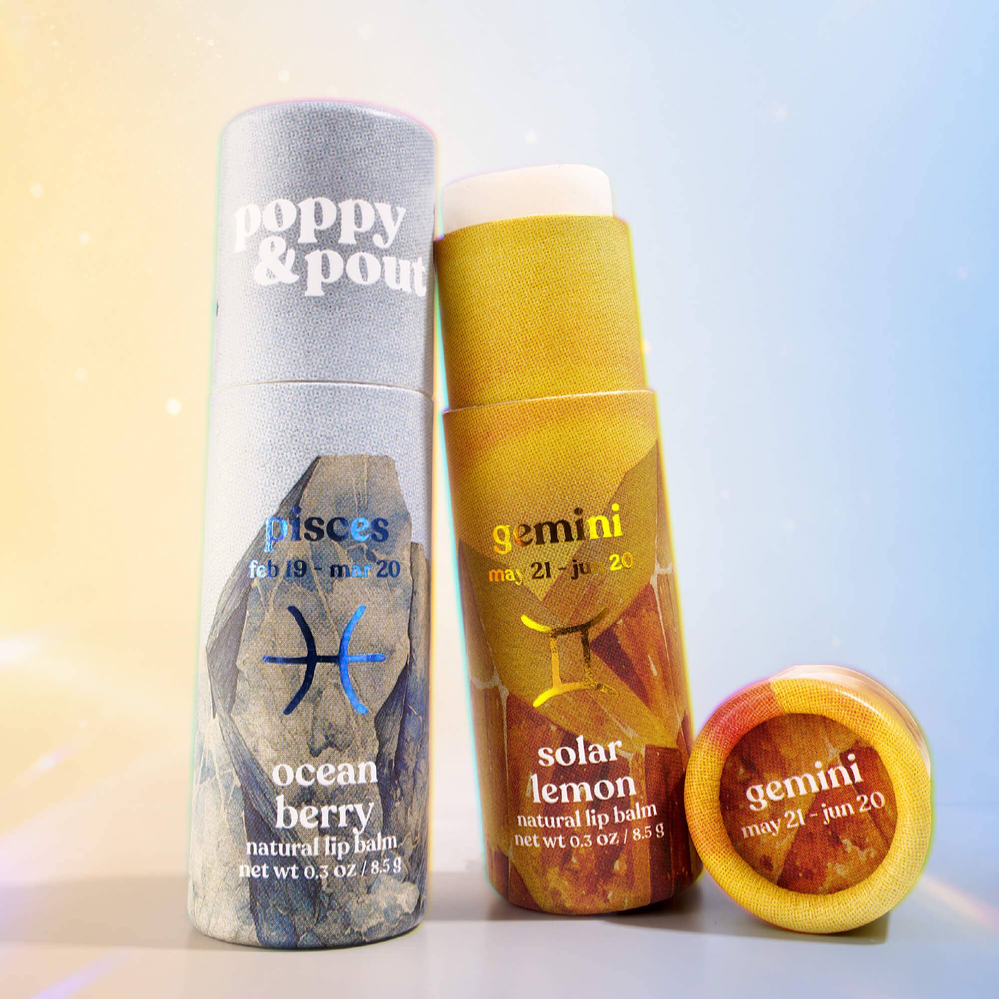 Lip Balm, Zodiac, Gemini Solar Lemon