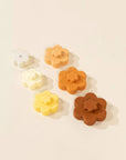 Set of 6 Silicone Stackable Flowers
