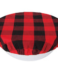 Now Designs by Danica - Red Buffalo Check Bowl Covers Set of 2