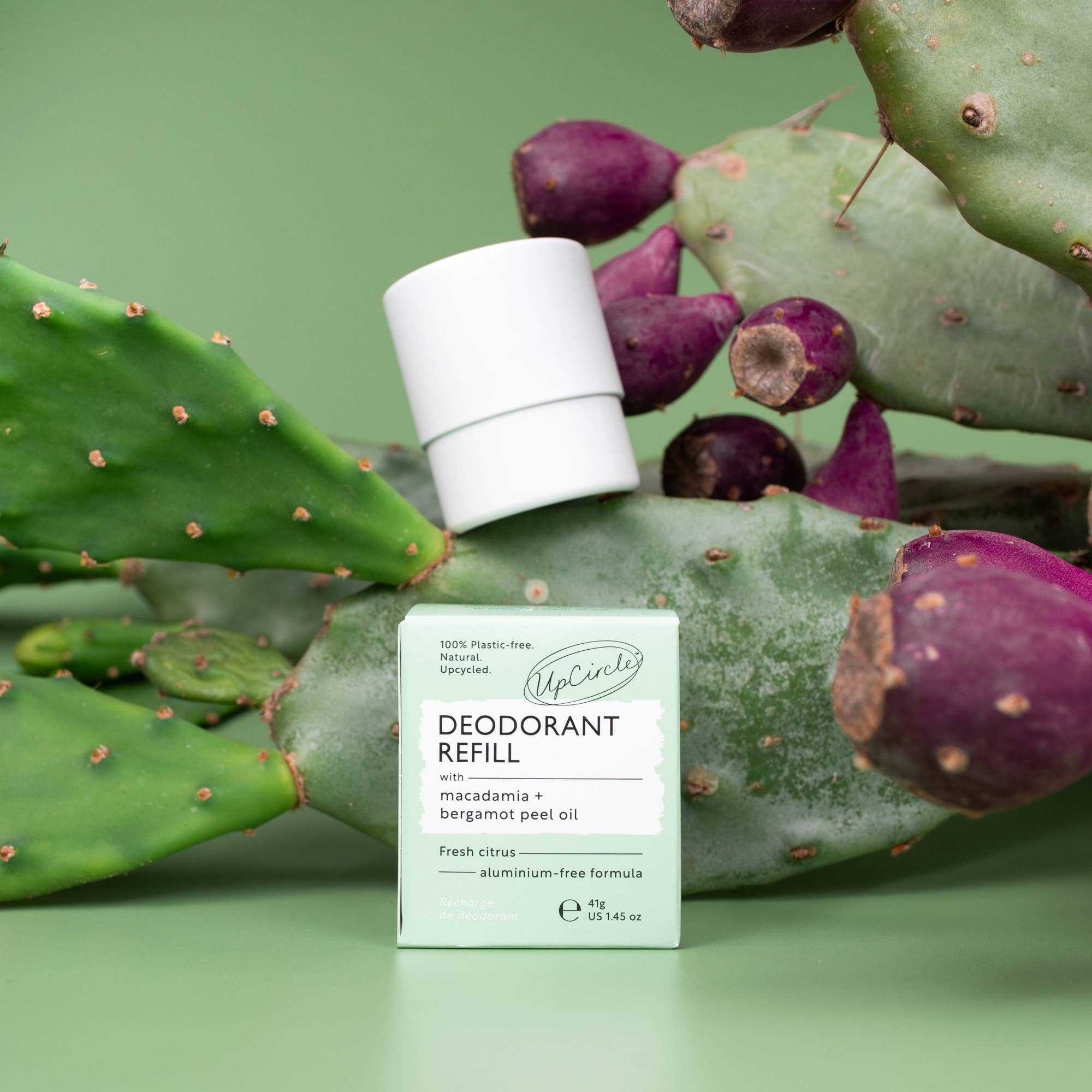 Plastic free Deodorant Refills Macadamia Bergamot - no case