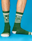 I Read Banned Books Gym Crew Socks