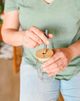 Me Mother Earth - Standard Mouth Bamboo Mason Jar Lids