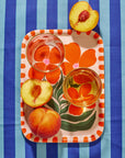 One & Only Paper - Wild Flower Orange Bent Birch Serving Tray
