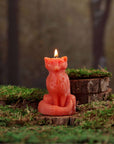 Fox Candle – 100% Pure Beeswax – Hand-Sculpted