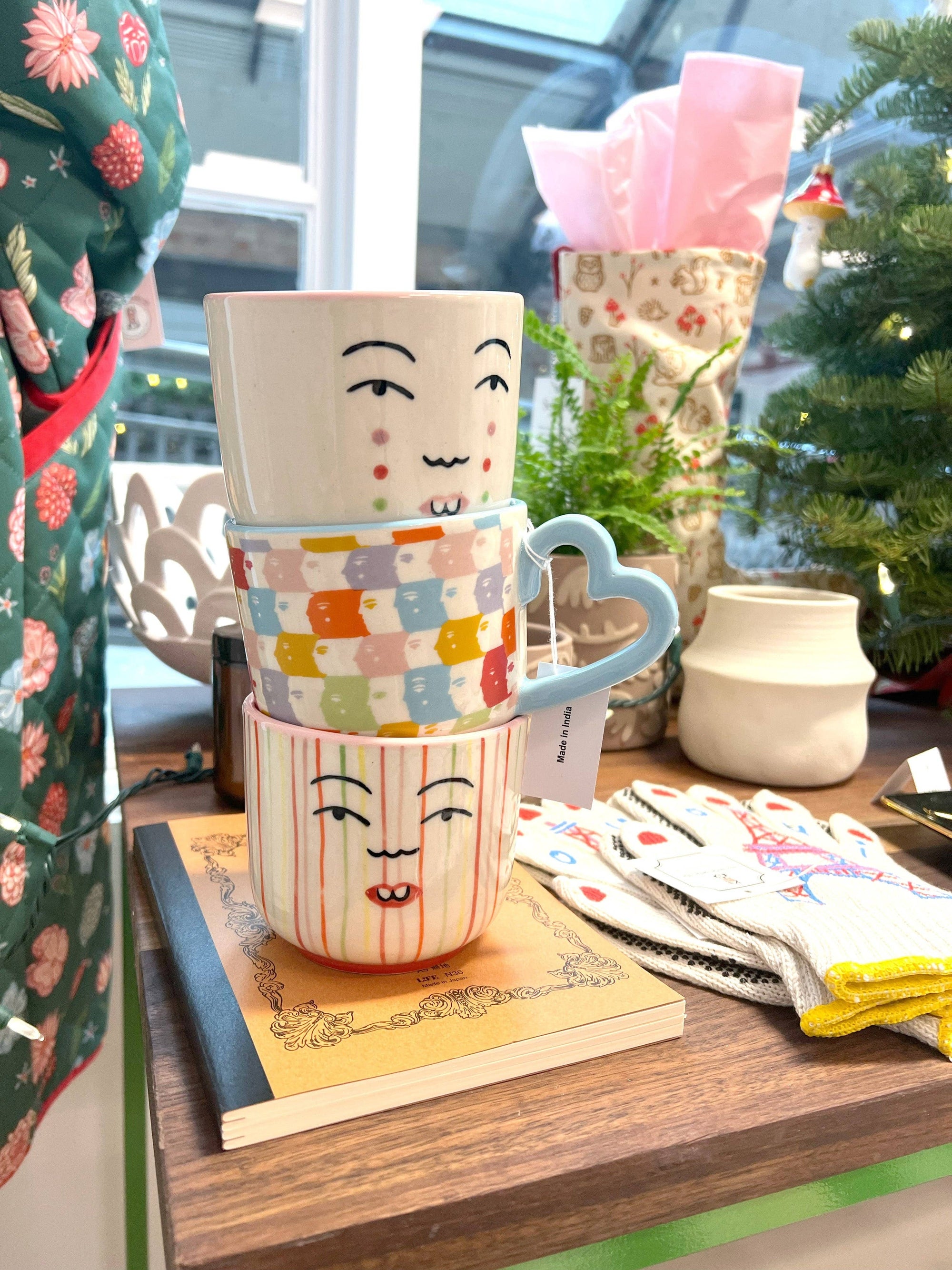 Striped Face Mug