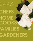 VARIETY PACK Reusable Organic Cotton Vegetable Saver Bags