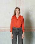 Long Sleeve Button Down Blouse