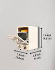 Mini Retro Oven Fridge Magnet with Tiny Bread