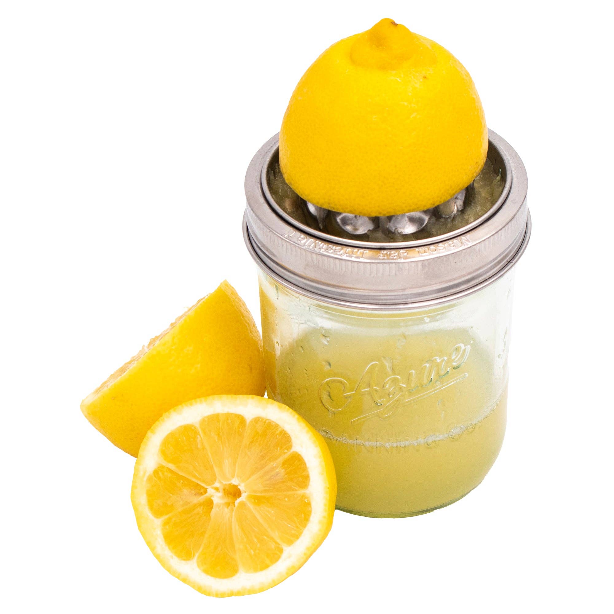 Mason Jar Lifestyle - Stainless Steel Juicing Lid for Wide Mouth Mason Jars