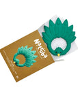 Natural rubber Teether Peacock - Green