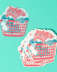 Bromstad Printing Co. - Laundry Cat Clear Sticker