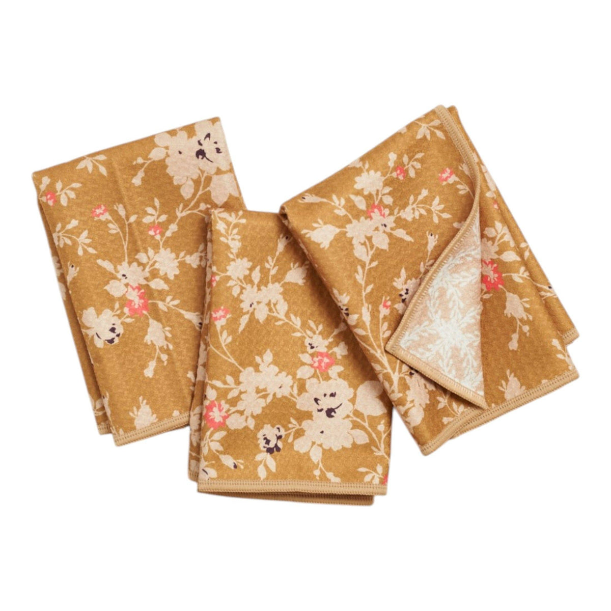 Mighty Mini Towel (Set of 3) Reversible - Signature Collection Pressed Petals