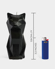 Pyropet Black Cat Candle with skeleton inside. Nordic Noir