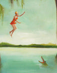 Crocodile Jumper Art Print - 8.5" X 11"