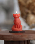 Fox Candle – 100% Pure Beeswax – Hand-Sculpted