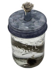 Tiki Torch Oil Lamp Lid in Galvanized Metal for Mason Jars