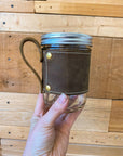 Leather Jar Wraps- "Mug Wrap"
