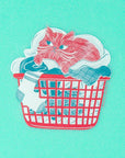 Bromstad Printing Co. - Laundry Cat Clear Sticker