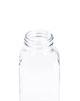 Fox Run Square Glass Milk Bottle, Leaf-Proof 16.9 oz