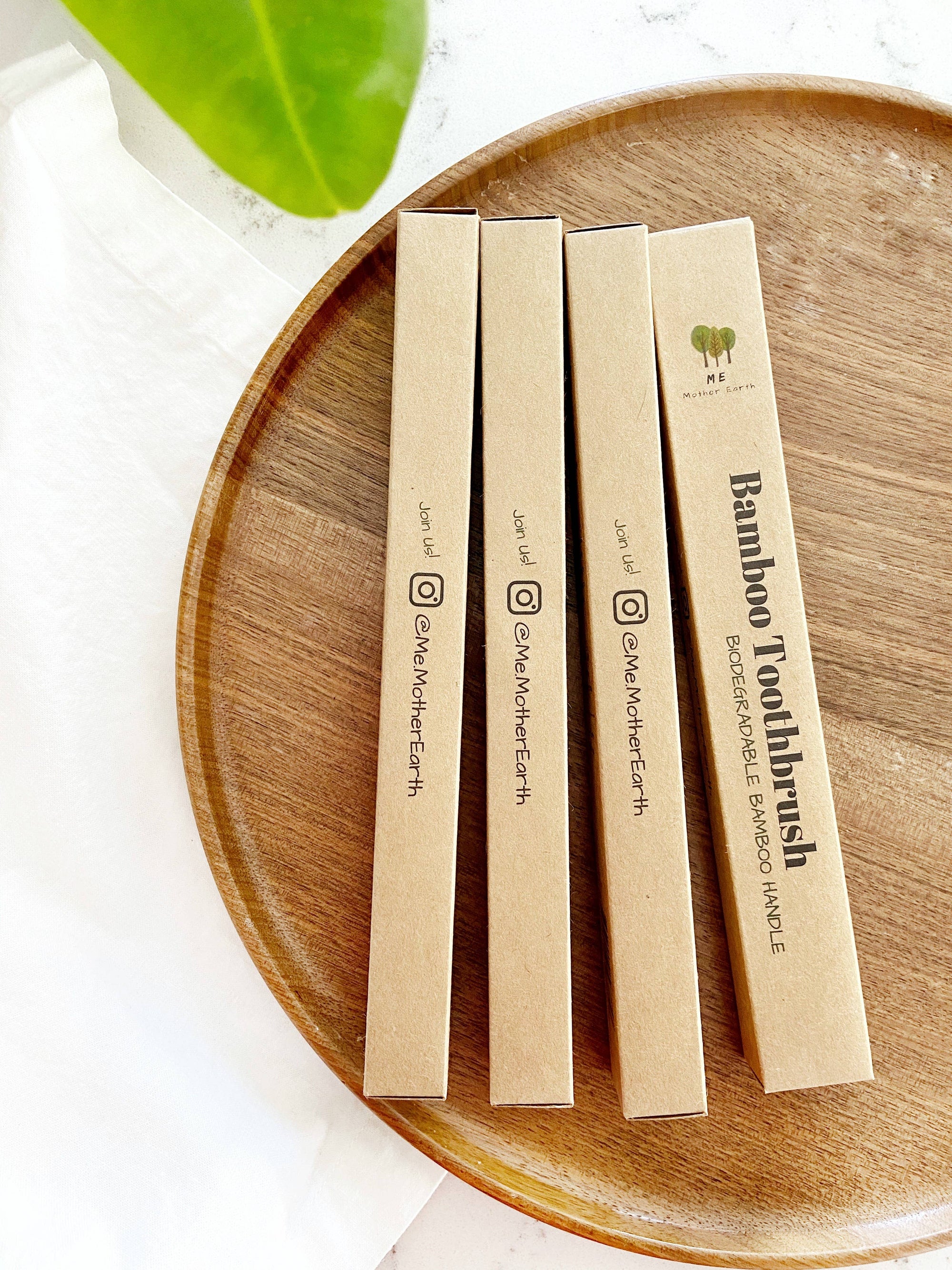 Me Mother Earth - Bamboo Charcoal Toothbrush | Compostable + Zero Waste