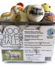 Avocado • Cactus • Hedgehog Eco Wool Dryer Balls