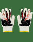 Bunny Gardening Gloves: Le Lapin Rabbit Print, Cotton Blend