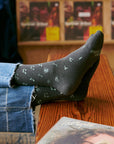Socks that Support Music (Gray Music Notes)