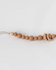 Silicone Bead & Wood Ring Pacifier Clip