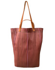 Small Recycled Plastic Market Tote Bag in Rust