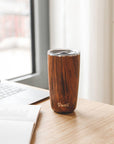 Stainless Steel Tumbler with Lid - Teakwood
