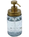 Mason Jar Lifestyle - Matte Gold Soap Pump Lid Kit for Regular Mouth Mason Jars
