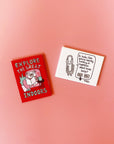 Badge Bomb - Gemma Correll - Clippy Rectangle Magnet