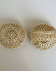 fort & field - Round sisal scrubber ball sponge w/ handle kitchen bath