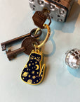 Cosmic Kitty Cat Keychain