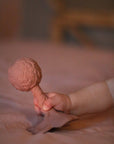 Natural rubber Rattle Plumeria - Rose