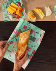 Bee's Wrap - NEW! Seasons Greetings Bread Wrap, Holiday Food Wrap