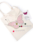Paint Your Numbers - Pink Flutter Tote Paint by Numbers Kit